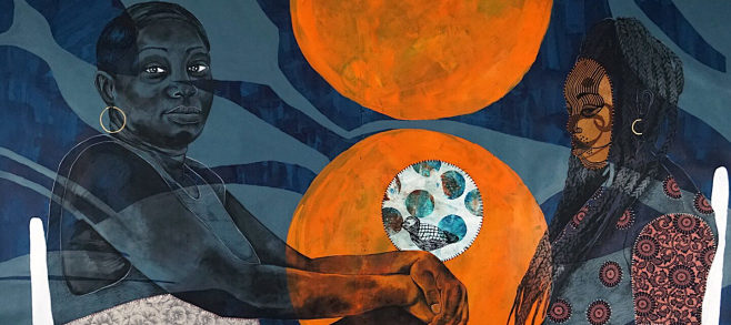 A mixed-media work s...