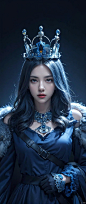  there is a blue owl with a crown on its head, 8k high quality detailed art, 4k high detailed digital art, 4K highly detailed art, high detailed digital artwork, 4k detailed digital art, high detailed digital art, detailed painting 4 k, Digital art with h