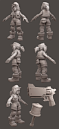 High poly sculpt, rendered in Marmoset Toolbag 4