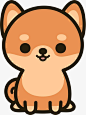 "Cute shiba inu" Sticker by peppermintpopuk | Redbubble