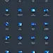 Icons pack blue noborders