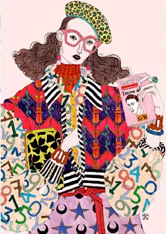 法国插画师 Jeremy Combot 笔下的潮流人物插画，时尚感十足！ ​​​​