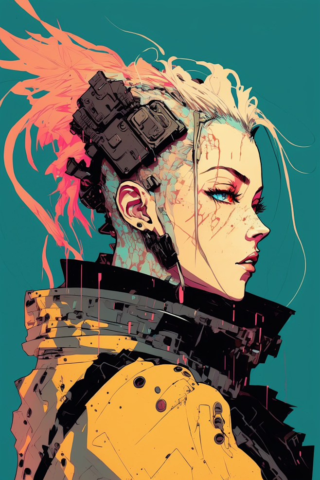 futuristic cyberpunk...