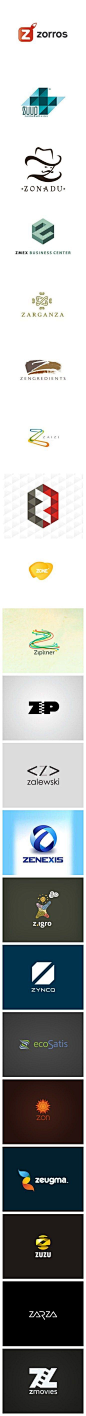 字母Z 相关的logo设计.