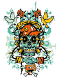 50个矢量骷髅元素插画设计（二）#采集大赛#