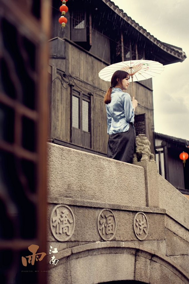 好一朵美丽的芙蓉花  江南雨【江南美女】...