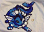 Large Vaporeon Perler by Perler