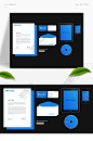 蓝色企业商务vi设计