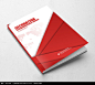 红色创意画册封面设计PSD素材下载_封面设计图片