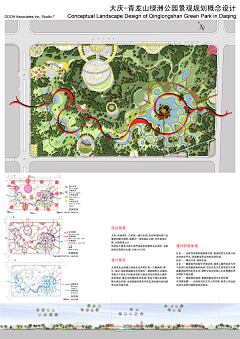 五块七毛八采集到G-景观-彩平剖面