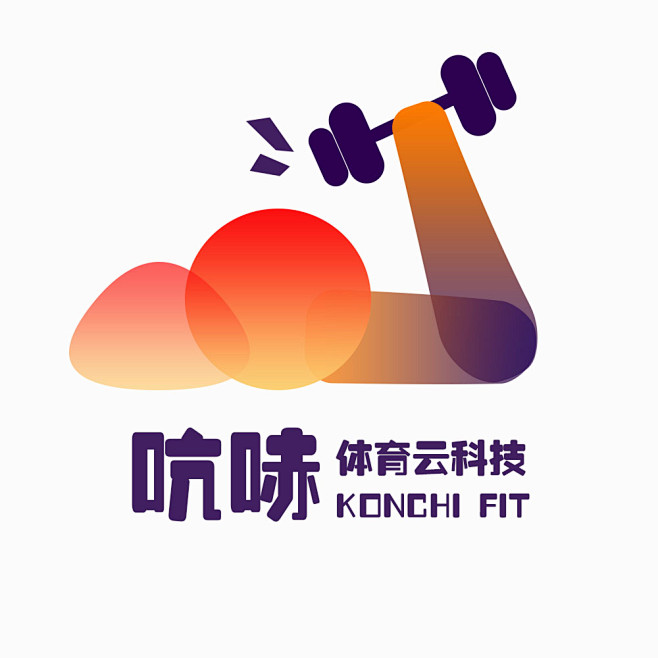 logo 吭哧体育云科技 互联网 几何图...