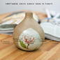 中式日式陶瓷花瓶瓷器摆件手绘艺术工艺古典家居饰品陶土陶器摆饰-tmall.com天猫