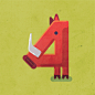 Wild numbers! : Quirky illustrated numbers for 'Revistinha da Gol' magazine