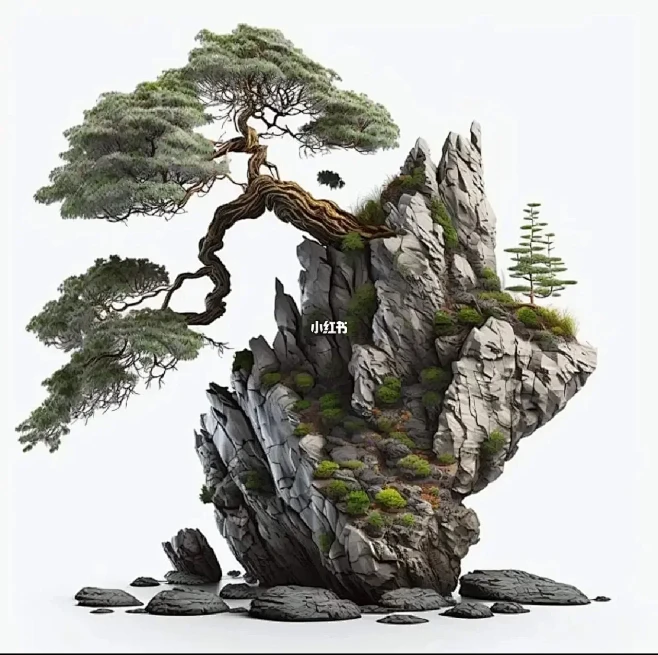 盆景与艺术设计与后期修图