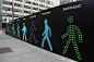 public art Pedestrian icons signs new york city nyc Collaborative walk walking men worldwide sydney