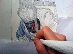 看完这些帅气的手稿后，我有种扔掉手绘板的冲动...... : 　　 　　有时候看着那些牛人在纸上随意的涂鸦都可以让人惊叹，我顿时会有种无力感。特别是下面这些有点变态的手绘手稿...... 　　 　　 　　 　　 　　 　　这画的是笔者的最爱《权利的游戏》中的人物啊~简直就是人