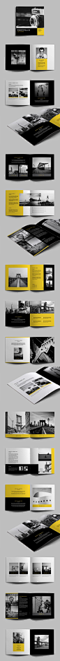 Simple Minimal Portfolio. Download here: http://graphicriver.net/item/simple-minimal-portfolio/11455547?ref=abradesign #portfolio #brochure #design: 