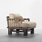 Karl Springer, Dowelwood Armchair, 1975.
