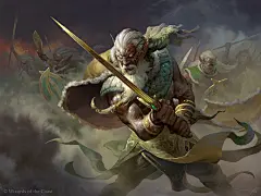 MTG. Elvish Warmaster, Alexander Mokhov : For Magic: The Gathering
AD: Ovidio Cartagena
Ⓒ Wizards of the Coast.  All rights reserved.