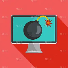 图标,扁平化设计,安全,数据,医学扫描,计算机,金属,挂锁,安全的