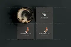 119款暗黑品牌VI标志Logo设计笔记本名片信纸台历贴图PSD样机模板-淘宝网