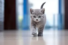 毛茸茸的大眼睛小猫咪