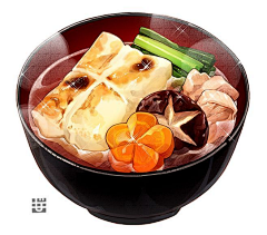 用户999999999采集到美食插画