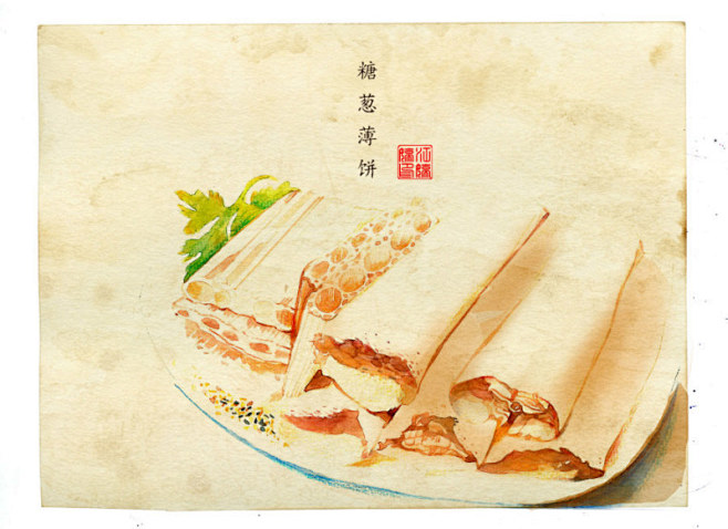 手绘美食之潮州_呒痕