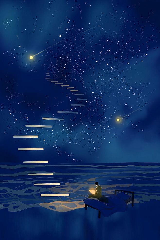 治愈系天空星空情感