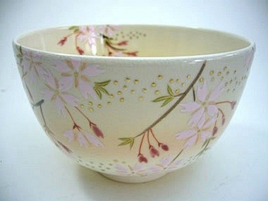 山岡昇作の桜の抹茶碗の新作です