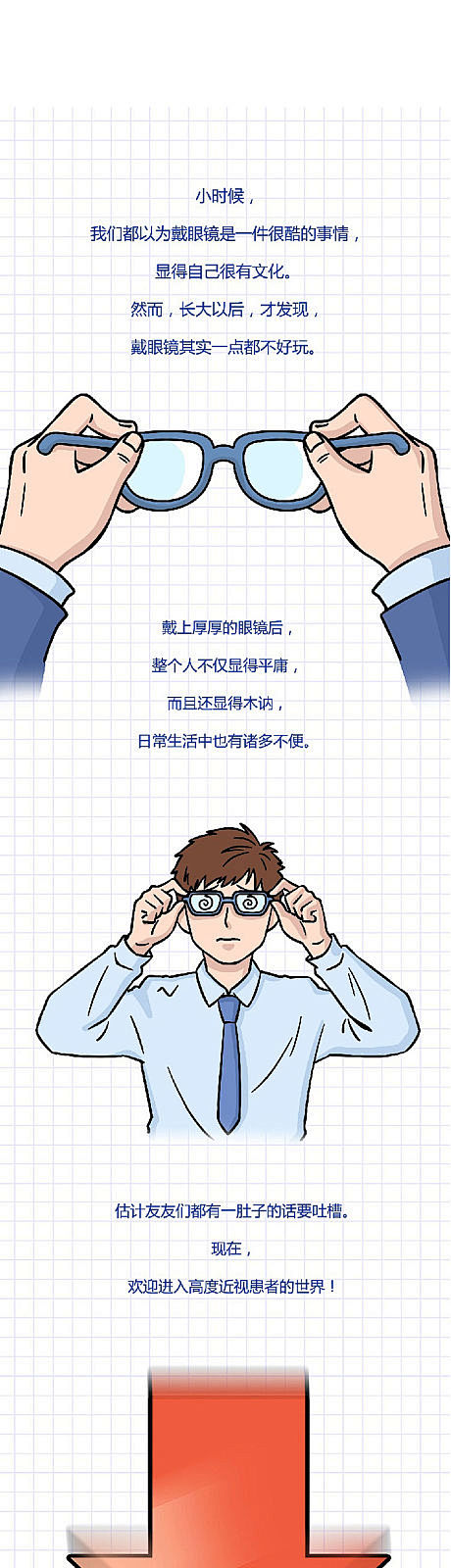 爱尔眼科高度近视的运动糗事长图-源文件