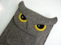 felt owl ipad case