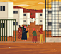 XXI - La Marieuse d'Antioche : Three illustration for a story in XXI about syrian refugees, turkish single men and Gül, the matchmaker.