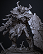UNDEAD KNIGHT - WIP 2, ◂ Alexey Popovici ▸ : Cheers friends! I continue working on my interpretation of undead knight.
Huge skeleton defending ancient crypt! A perfect match for a boss fight!

Model is almost ready, I am still tweaking some stuff and plan