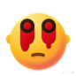 瞎了Blood eyes - @到位啦UI素材 64款拟物搞笑emoji风格表情包s