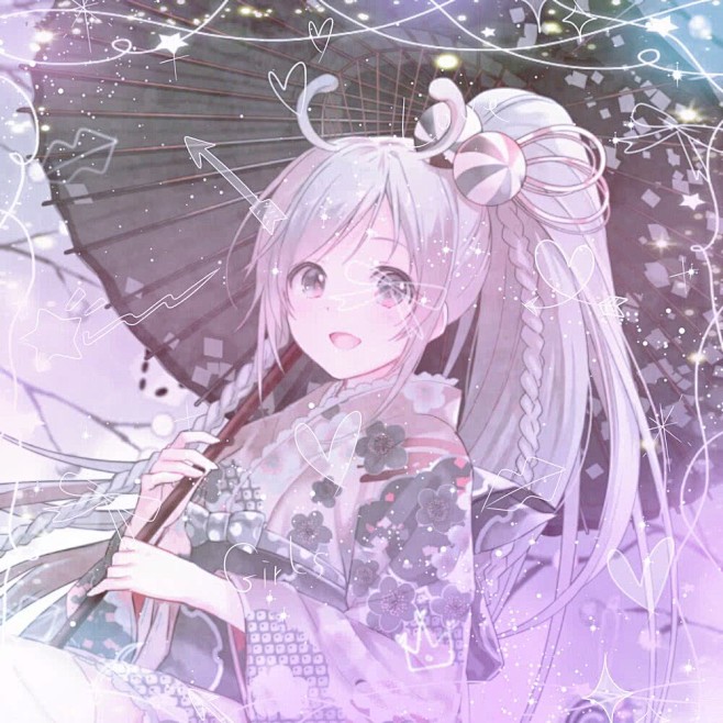 唯美少女二次元头像