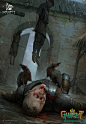 Puttkamer , Grafit Studio : It's very important for a good soldier to peel potatoes properly. Another illustration for the brilliant GWENT card game by CD Projekt Red. <br/><a class="text-meta meta-link" rel="nofollow" href=&q