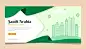 Flat saudi national day horizontal banner template