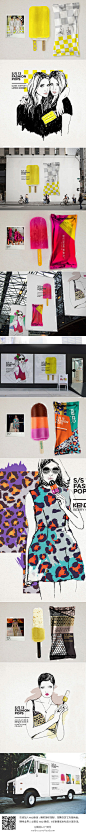 【4AAD讯】营销案例：迪拜当地的高级百货与设计师 Lara Atkinson合作，将2013春夏各大精品品牌的系列衣服，化身为一支支冰棒，让冰棒似Model般展现出夏日的艳丽。若你将这些冰棒拿在手中，自己仿佛就是个时尚达人；吃进去，从舌尖到喉咙，感觉美味、冰爽、华贵！（见图）宣传广告也设计得很出色！