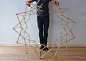 可伸缩的星形晾衣架：Star-shaped Clothes Horse