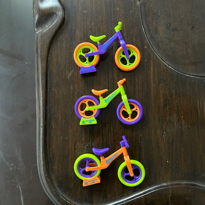 儿童玩具可拼装迷你萝卜自行车钥匙扣平衡车...