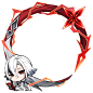其中包括图片：Character Avatar Frame: Arlecchino | Genshin Impact Hoyolab