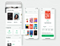 Bookly  netguru trade sharing library green application design bookworm book app app ui