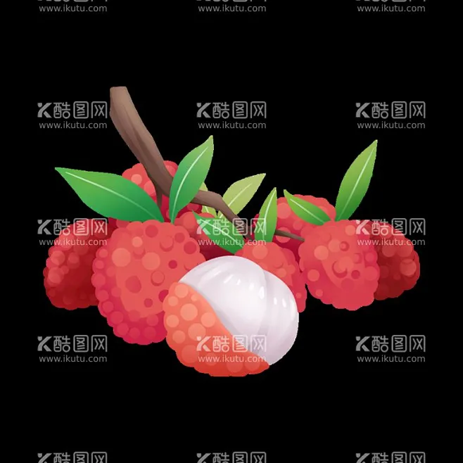 荔枝 - 源文件下载【酷图网】荔枝,岭南佳果,新鲜荔枝,鲜荔枝,桂味荔枝,冰荔荔枝,荔枝素材,荔枝插画,荔枝包装插画,新鲜水果,荔枝树,妃子笑-花瓣网