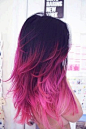 Pink ombre hair
