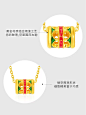 花丝转运筒黄金吊坠 24K金国潮系列珐琅彩挂坠项坠锁骨链女友礼物-tmall.com天猫