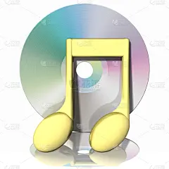 音符,音乐,绘画插图,三维图形,光驱,光盘,一个物体,背景分离,dvd,五线谱