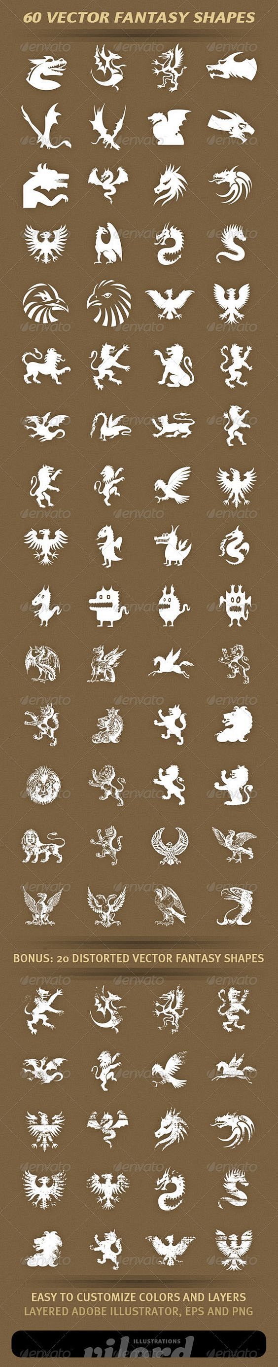 60 Fantasy Shapes #G...