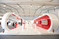 BREMBO, Autoshow Beijing : The Brembo stand has been thought as a box that opens itself on the audience on the two sides. All the components have been designed with order and homogeneity, to reflect the fluency of the Brand approach to the way of thinking