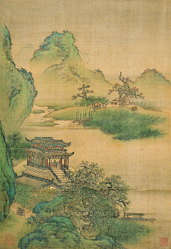 空山樱落采集到古画